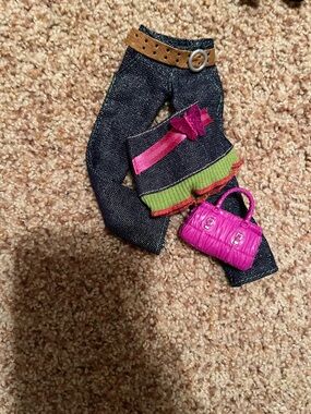 2009 Barbie Butterfly Skirt Jeans Purse Fashion FEVER N8322